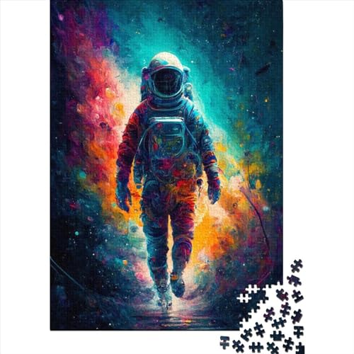 Astronaut Puzzle 1000 Teile für Erwachsene und Jugendliche, Papierpuzzle, Lernspiel, Herausforderung, Spielzeug, Geburtstagsgeschenke, 1000 Teile (38x26cm) von POLIUAWS