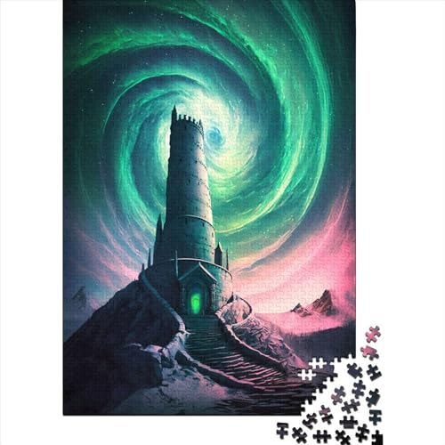 Aurora Spiral Puzzle für Erwachsene und Jugendliche, Familienspiel, 1000 Teile (75x50cm) von POLIUAWS