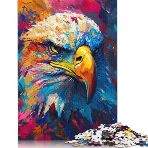 Ausdrucksstarkes Adler-Puzzle mit 1000 Teilen. Familienspaß-Puzzles für Erwachsene und anspruchsvolle Spiele, Spiele zum Stressabbau und einzigartige Geschenke. 1000 Teile (75 x 50 cm) von POLIUAWS