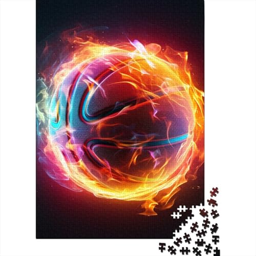 Basketball-Puzzle aus Holz, 1000 Teile, für Erwachsene, Lernspiel, Herausforderung, Spielzeug, 1000 Teile (75 x 50 cm) von POLIUAWS