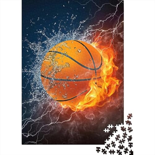Basketball-Puzzle für Erwachsene und Jugendliche, 1000 Stück, aus Papier, ideal für Heimdekoration, 38 x 26 cm von POLIUAWS