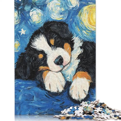 Beagle-Hunde-Puzzle, Denksportaufgabe, Premium-Puzzle aus Karton für Kinder und Erwachsene ab 12 Jahren, 1000 Teile (38 x 26 cm) von POLIUAWS