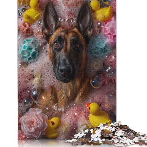 Belgian Malinois Dog Puzzle 1000 Teile Schwer Puzzle Spielzeug Pädagogisches Spiel Impossible Herausforderung Spielzeug Für Erwachsene Kinder 1000pcs (38x26cm) von POLIUAWS
