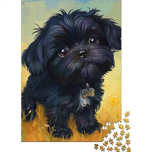 Bixiong Hundepuzzle für Erwachsene und Jugendliche, Papierpuzzle für Kinder, pädagogisches Spiel, Herausforderungsspielzeug, 1000 Teile (38 x 26 cm) von POLIUAWS