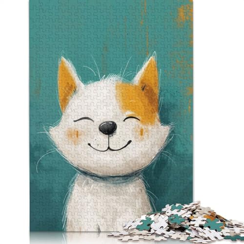 Blissful Pup Puzzle 1000 Teile Schwer Puzzle Spielzeug Pädagogisches Spiel Impossible Herausforderung Spielzeug Für Erwachsene Kinder 1000pcs (75x50cm) von POLIUAWS