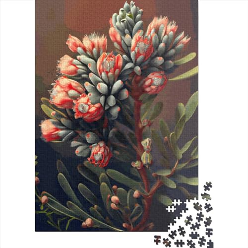 Blühende Blumen 1000 Teile Puzzle für Erwachsene, Holzpuzzle für Erwachsene und Jugendliche ab 12 Jahren, 1000 Teile (75x50cm) von POLIUAWS