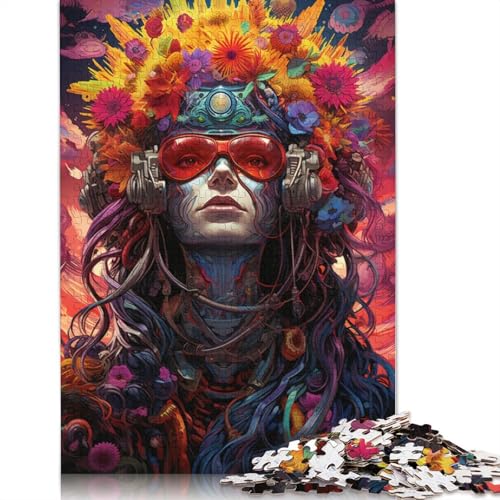 Blumengöttin-Puzzle, freundliche Materialien, 100% recycelter Karton, Puzzle für Erwachsene und Kinder, 1000 Teile (38 x 26 cm) von POLIUAWS