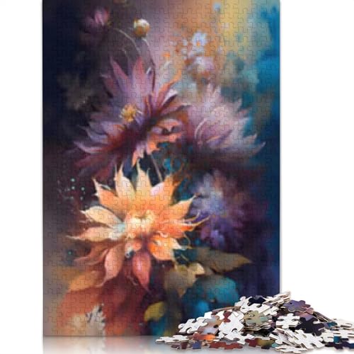 Blumenpuzzle, 1000 Teile, für Erwachsene, Jugendliche ab 12 Jahren, 1000 Teile (38 x 26 cm) < von POLIUAWS