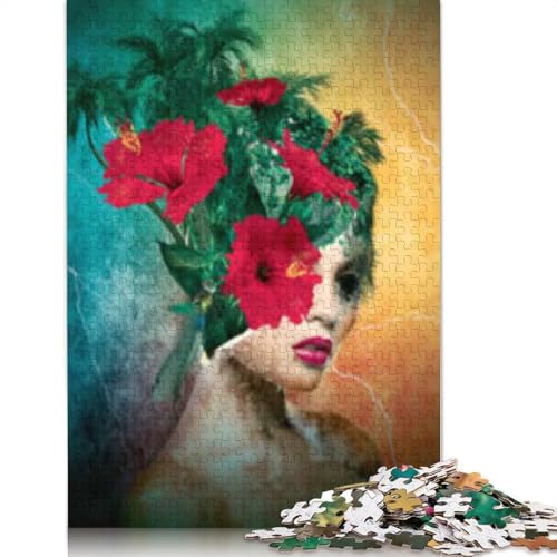 Broken Beauty 1000 Teile Puzzle für Erwachsene, Halloween-Geschenk, Puzzle, Lernspiel, Herausforderung, Spielzeug, 1000 Teile (38 x 26 cm) von POLIUAWS