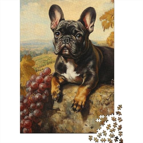Bulldog Puzzle-Spielzeug, Lernspiel, Premium-Karton-Puzzle für Erwachsene und Kinder, 1000 Teile (75 x 50 cm) von POLIUAWS