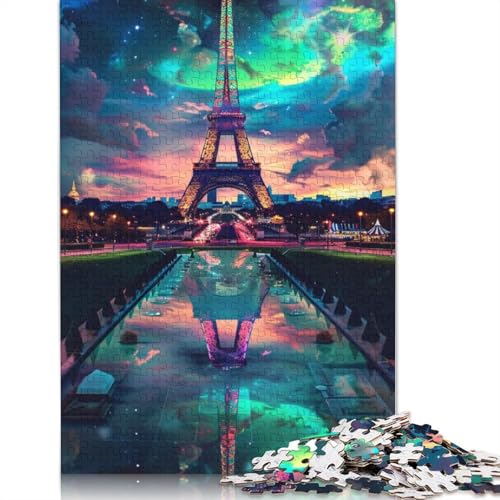 Bunte Eiffelturm-Puzzles, Bunte, Coole Puzzles für Kinder ab 12 Jahren, 1000 Teile (75 x 50 cm) von POLIUAWS