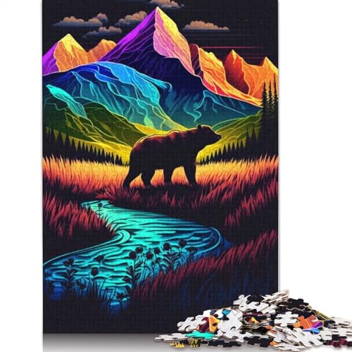 Buntes Wald-Puzzle mit 1000 Teilen für Erwachsene | | Familienspaß-Puzzles für Erwachsene, Geschenke, Denkspiele, 1000 Teile (75 x 50 cm) von POLIUAWS