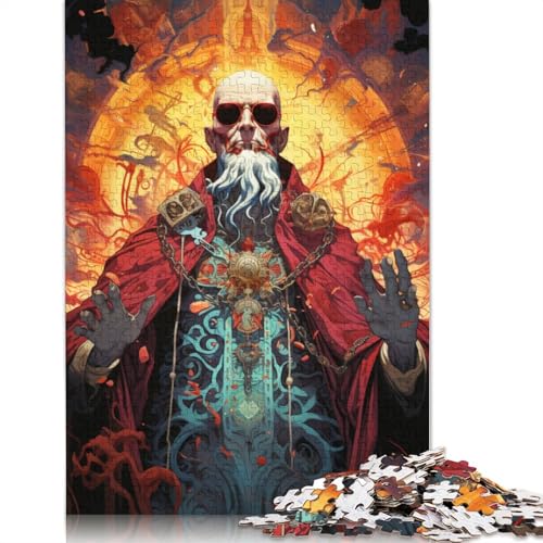 Buntes psychedelisches Puzzle, Denksportaufgabe, 100% recycelter Karton, Puzzle für Kinder und Erwachsene ab 12 Jahren, 1000 Teile (38 x 26 cm) von POLIUAWS