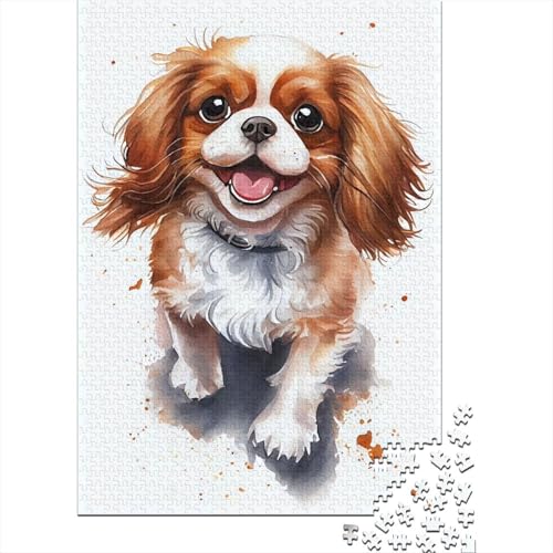 Cavalier King Puzzle, 1000 Teile, für Erwachsene, Lernspielzeug, 1000 Teile (38 x 26 cm) von POLIUAWS