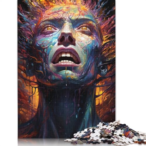 Cosmic Monster Puzzle Relax Challenge Spielzeug, rechteckiges Papierpuzzle für Jungen oder Mädchen, 1000 Teile (75 x 50 cm) von POLIUAWS