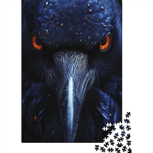 Crow_Wild 1000-teiliges Puzzle für Erwachsene, aus Papier, für Lernspiele zu Hause, Bastelspielzeug, 1000 Teile (38 x 26 cm) von POLIUAWS