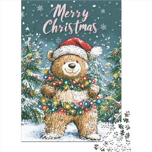 Cute_Bear Puzzle, Dekompressionsspielzeug, rechteckiges Papierpuzzle für Kinder und Erwachsene ab 12 Jahren, 1000 Teile (75 x 50 cm) von POLIUAWS