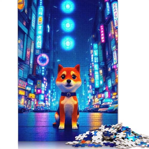 Cute Dog Puzzles 1000 Teile Schwer Puzzle Spielzeug Pädagogisches Spiel Impossible Herausforderung Spielzeug Für Erwachsene Und Kinder Ab 12 Jahren 1000pcs (38x26cm) von POLIUAWS