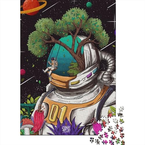 DESOLATE 1000 Teile Puzzle für Erwachsene, Halloween-Geschenk, Holzpuzzle für Erwachsene, Familienspaß und Spieleabend, 1000 Teile (75x50cm) von POLIUAWS