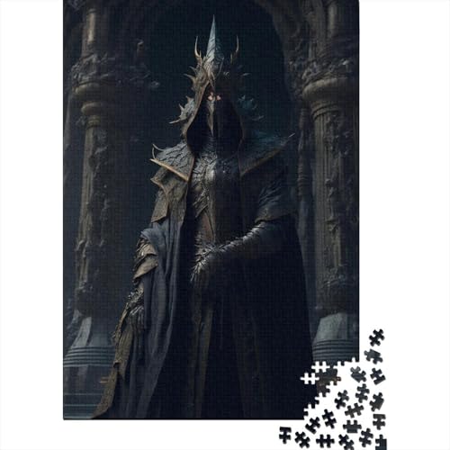 Dark Warrior Puzzle für Erwachsene, 1000 Teile, Halloween-Puzzle, 1000 Teile (38 x 26 cm) von POLIUAWS