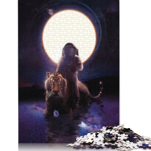 Der Jäger im Weltraum. 1000-teiliges Puzzle, Weihnachtsgeschenke, Papierpuzzle für Teenager, lustige Puzzles mit 1000 Teilen (38 x 26 cm) von POLIUAWS