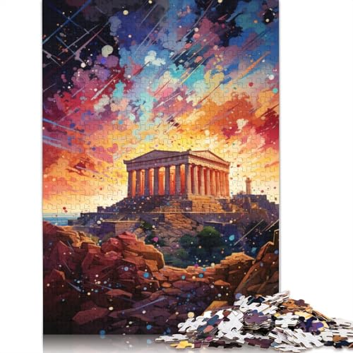 Die Psychedelia der Akropolis. Puzzlefreundliche Materialien. 100% recycelter Karton. Puzzle für Erwachsene und Kinder, (75 x 50 cm). von POLIUAWS