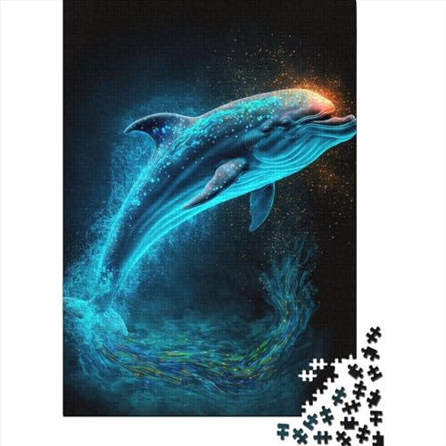 Dolphin1 Puzzle für Erwachsene, 1000 Teile, für Jugendliche, Lernspiel, Herausforderung, 1000 Teile (75 x 50 cm) von POLIUAWS