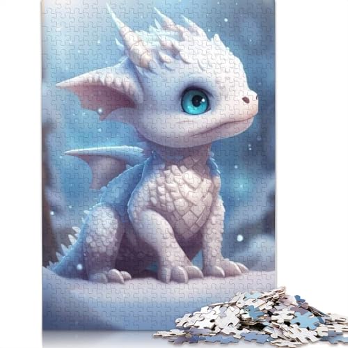 Drachenpuzzle für Babys für Erwachsene und Jugendliche, 1000 Teile, Papierpuzzle für Jugendliche, witziges Spiel (38 x 26 cm) von POLIUAWS