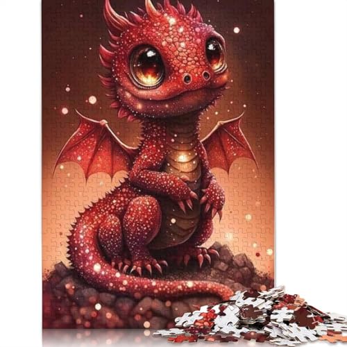 Drachenpuzzle für Erwachsene, 1000 Teile, für Erwachsene und Jugendliche ab 12 Jahren, Weihnachtsgeschenke, 1000 Teile (38 x 26 cm) von POLIUAWS