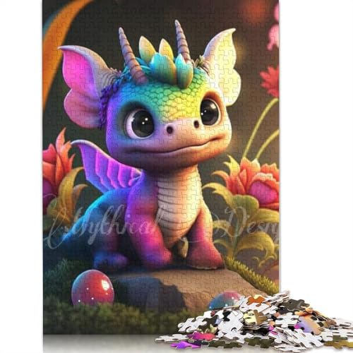 Drachenpuzzle für Erwachsene, 1000 Teile, für Jugendliche, Lernspiel, 1000 Teile (75 x 50 cm) von POLIUAWS
