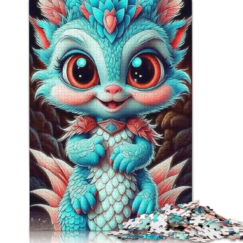 Drachenpuzzle für Jugendliche, 1000 Teile, ideal für Weihnachten, für Erwachsene, 38 x 26 cm Drachenpuzzle für Jugendliche, 1000 Teile, ideal für Weihnachten, für Erwachsene, 38 x 26 cm von POLIUAWS