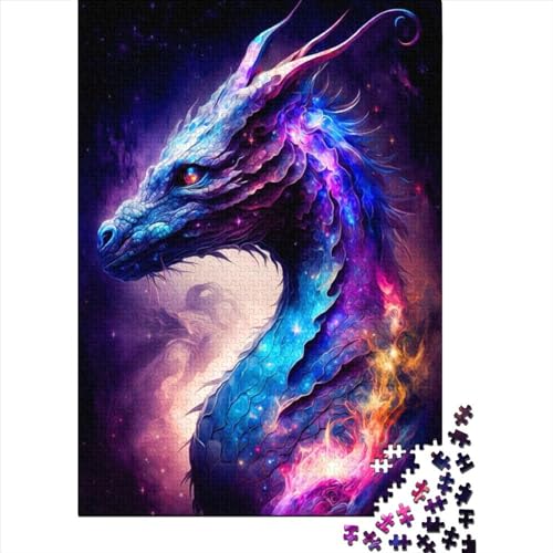 Dragon66 Holzpuzzle, 1000 Teile für Erwachsene, Lernspiel, Herausforderungsspielzeug, 1000 Teile (75 x 50 cm) von POLIUAWS