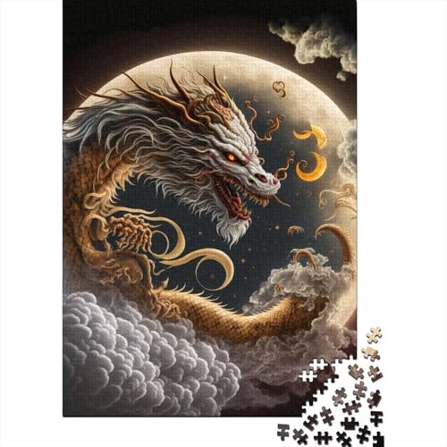 Dragon984 Puzzle 1000 Teile für Erwachsene, Halloween-Geschenk, Lernspielzeug, 1000 Teile (75 x 50 cm) von POLIUAWS