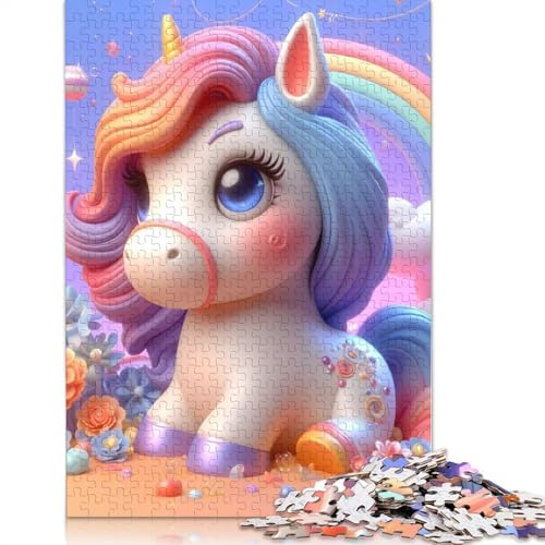 Einhorn-Puzzle, 1000 Teile für Erwachsene, Lernspielzeug, 1000 Teile (38 x 26 cm) von POLIUAWS
