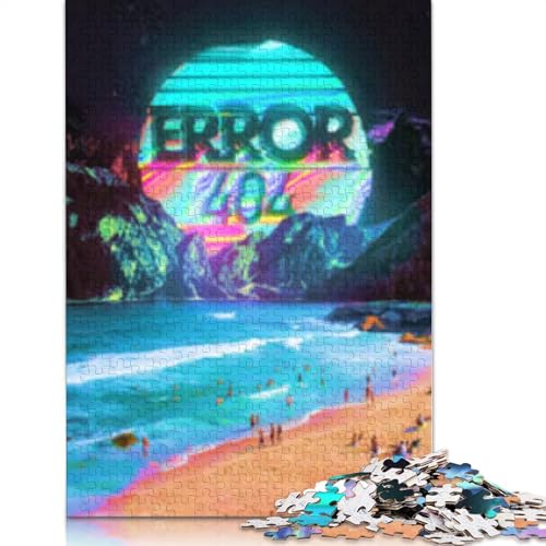 Error 404 Papierpuzzle für Erwachsene, Jugendliche, Heimdekoration, 1000 Teile (38 x 26 cm) von POLIUAWS