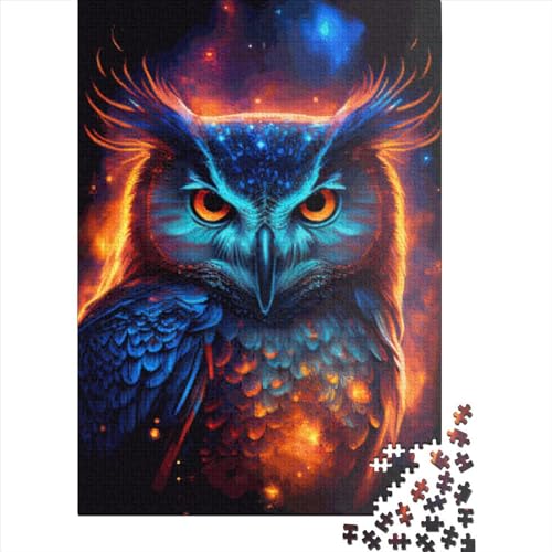 Eulen-Puzzle, 1000 Teile, Holzpuzzle für Erwachsene und Jugendliche ab 12 Jahren, 1000 Teile (75 x 50 cm) von POLIUAWS
