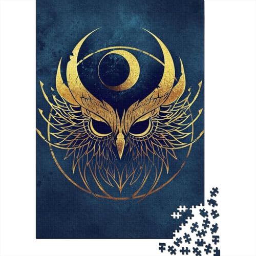 Eulen-Puzzle, 1000 Teile, Papierpuzzle für Kinder, Lernspiel für Erwachsene und Jugendliche, 1000 Teile (38 x 26 cm) von POLIUAWS