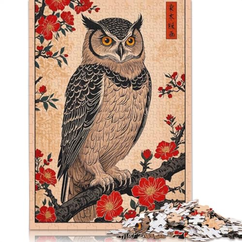 Eulenvogel-Puzzle, 1000 Teile, für Erwachsene und Teenager, Teenager, Mann, Frau, Geschenk, 1000 Teile (75 x 50 cm) von POLIUAWS