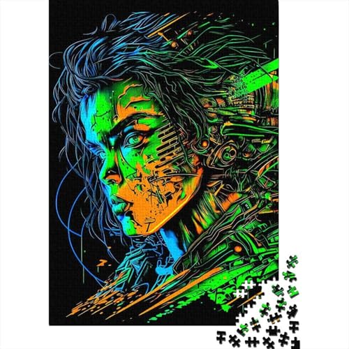 Face Fantasy Puzzle 1000 Teile für Teenager, Geschenke, Papierpuzzles für Erwachsene, Lernspiele für Zuhause, DIY-Spiele, 1000 Teile (38 x 26 cm) von POLIUAWS