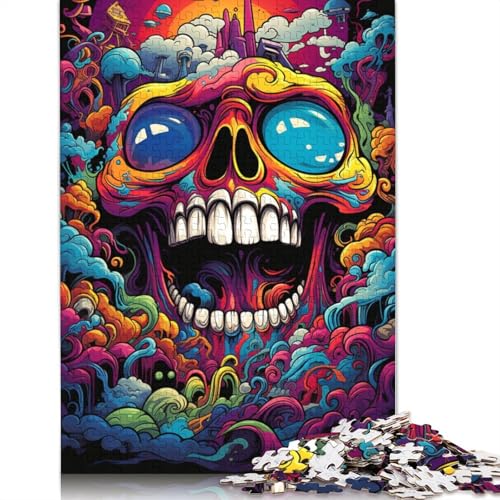 Fantasie-Puzzle mit farbenfrohen Monstern, kreative Spiele, 100% recycelter Karton, Puzzle für Erwachsene, 1000 Teile (38 x 26 cm) von POLIUAWS