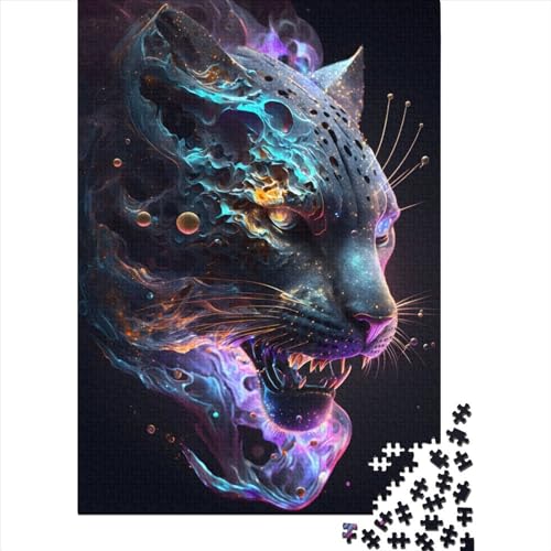 Fantasy-Puzzle, Panther, 1000 Teile, für Erwachsene ab 14 Jahren, 1000 Teile (38 x 26 cm). von POLIUAWS