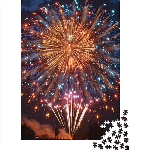Feuerwerk-Puzzle für Erwachsene, 1000 Teile, ideal für Jugendliche, pädagogisches Spiel für Erwachsene und Jugendliche (38 x 26 cm). von POLIUAWS