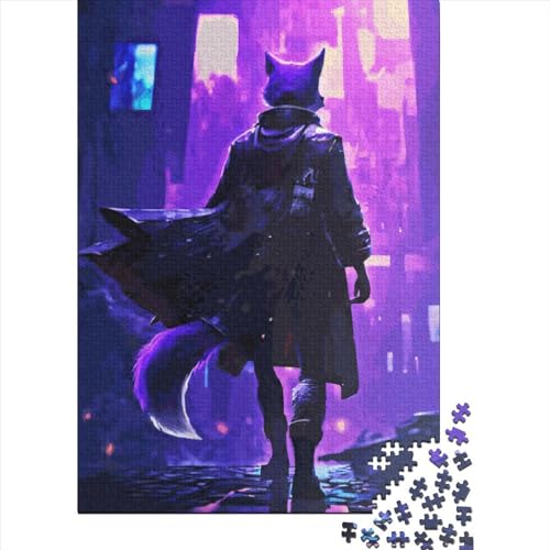 Fox Journey Holzpuzzle, 1000 Teile, für Erwachsene und Jugendliche ab 12 Jahren, 1000 Teile (75 x 50 cm) von POLIUAWS