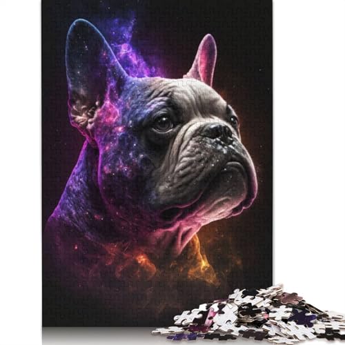 Frenchie Galaxy Puzzle 1000-teilige Schwer Puzzle Spielzeug Lernspiel Impossible Herausforderung Spielzeug Für Erwachsene Und Kinder in Bewährter 1000pcs (75x50cm) von POLIUAWS