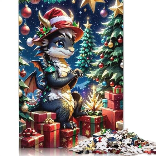 Frohe Weihnachten Puzzle, Familienspaß, 100% recycelter Karton, Puzzle für Kinder und Erwachsene ab 12 Jahren, 1000 Teile (38 x 26 cm) von POLIUAWS