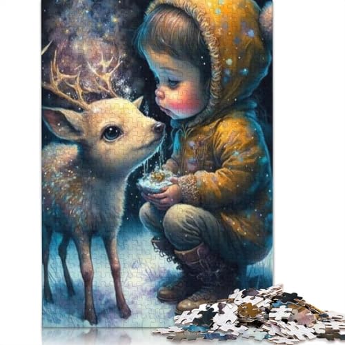 Frohe Weihnachten Puzzle, Lernspiele, Familienaktivitäten, Premium-Karton-Puzzle für Frauen und Männer, 1000 Teile (75 x 50 cm) von POLIUAWS