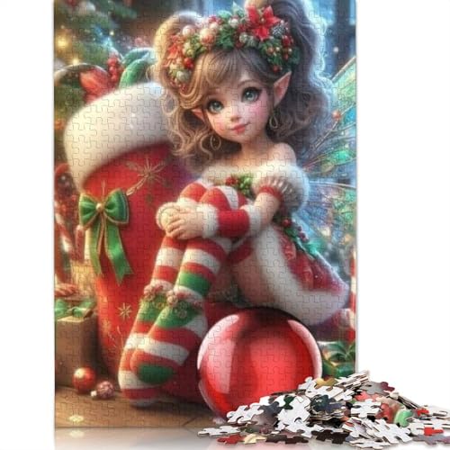 Frohe Weihnachten-Puzzle, einzigartige Heimdekoration, 100% recycelter Karton, Puzzle für Erwachsene, 1000 Teile (75 x 50 cm) von POLIUAWS