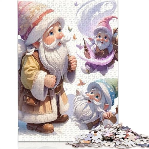 Frohe Weihnachten Puzzle, herausfordernd und knifflig, 100 Prozent recycelter Karton, Puzzle für Erwachsene, Teenager, Geburtstagsgeschenk, 1000 Teile (75 x 50 cm) von POLIUAWS