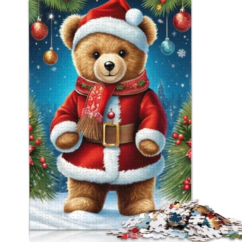 Frohe Weihnachten Puzzle, herausfordernd und knifflig, 100 Prozent recycelter Karton, Puzzle für Erwachsene, Teenager, Geburtstagsgeschenk, 1000 Teile (75 x 50 cm) von POLIUAWS