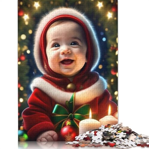 Frohe Weihnachten Puzzle, kreative Spiele, 100 Prozent recycelter Karton, Puzzle für Erwachsene, 1000 Teile (38 x 26 cm) von POLIUAWS